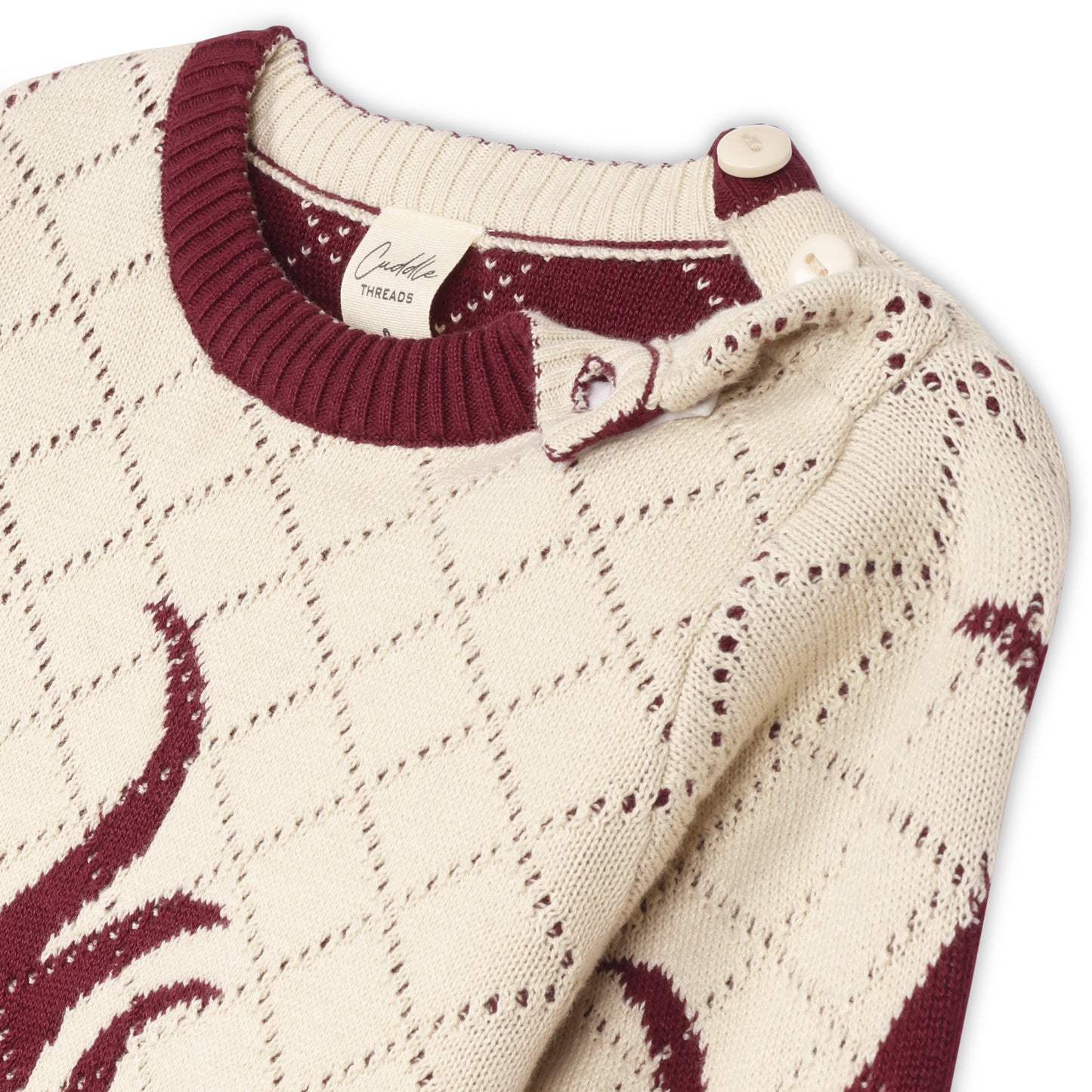 Crimson Firestorm Knit Jumper