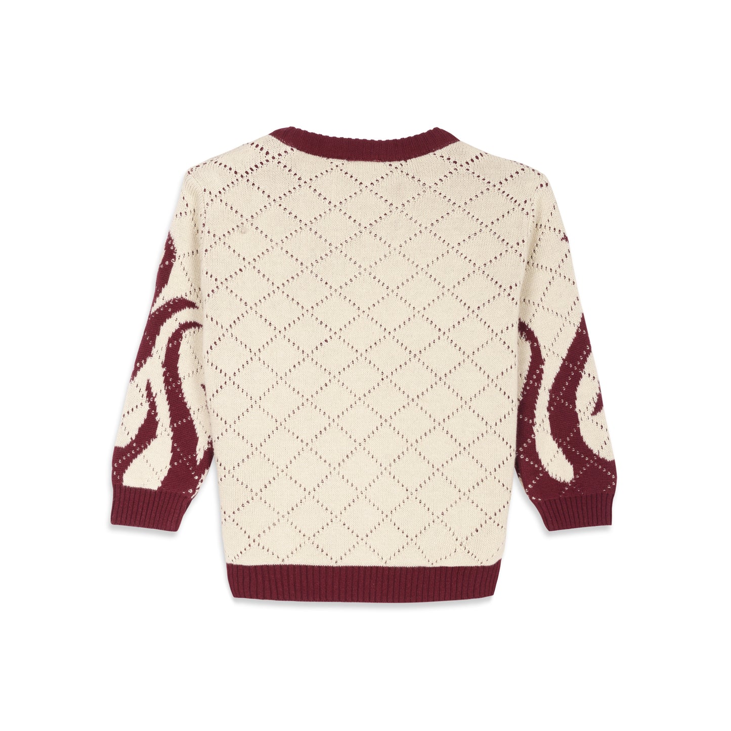 Crimson Firestorm Knit Jumper