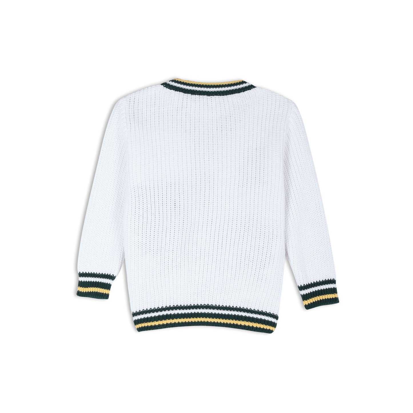 Green Stripe Baby Cardigan