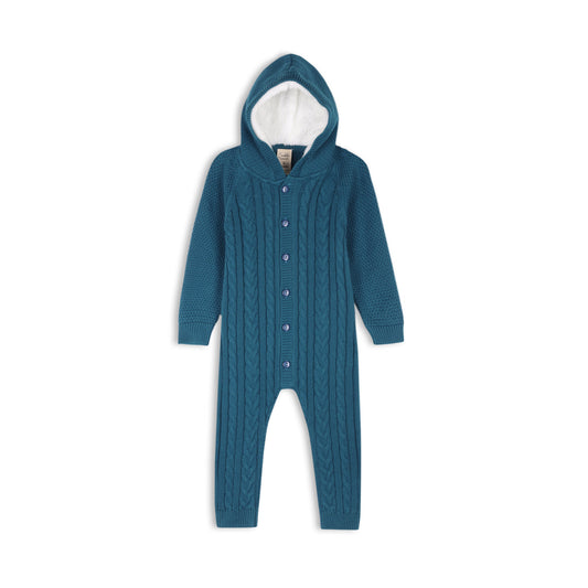 Moonlit Sea Hooded Knit Growsuit