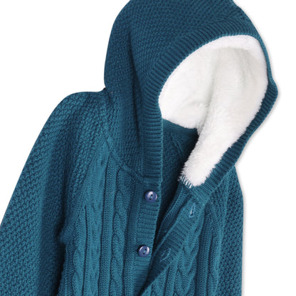 Moonlit Sea Hooded Knit Growsuit