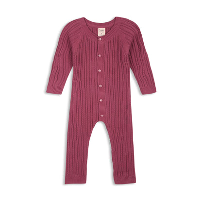 Cherry Red Knit Growsuit