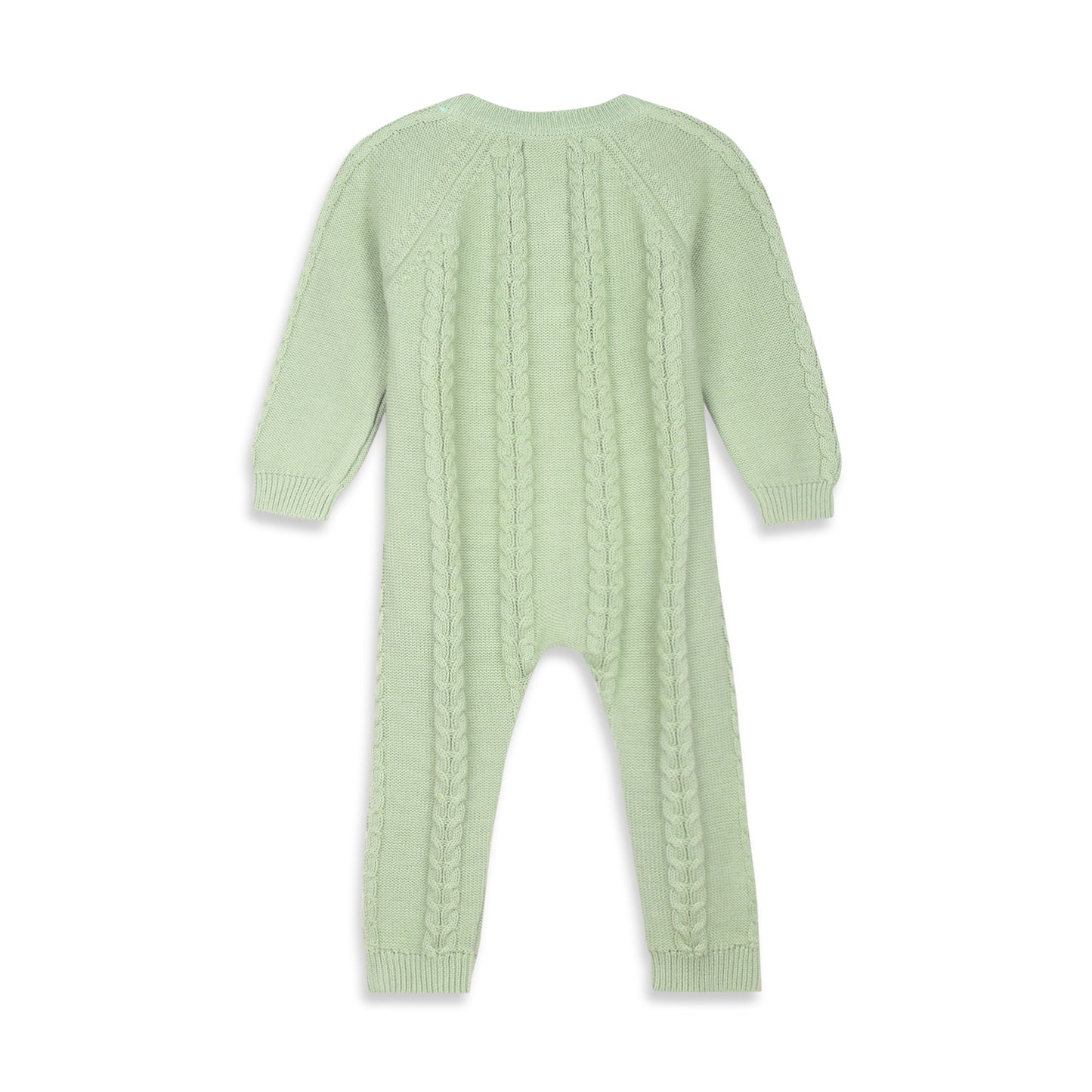 Sage Cable Knit Growsuit