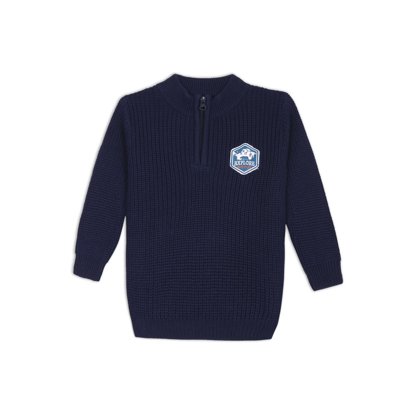 Navy Zip-Up Jumper