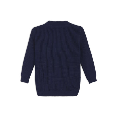 Navy Zip-Up Jumper