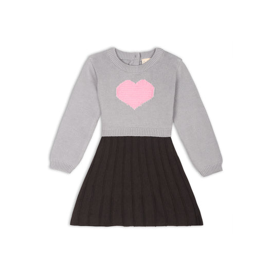 Pink Love Knitted Winter Dress
