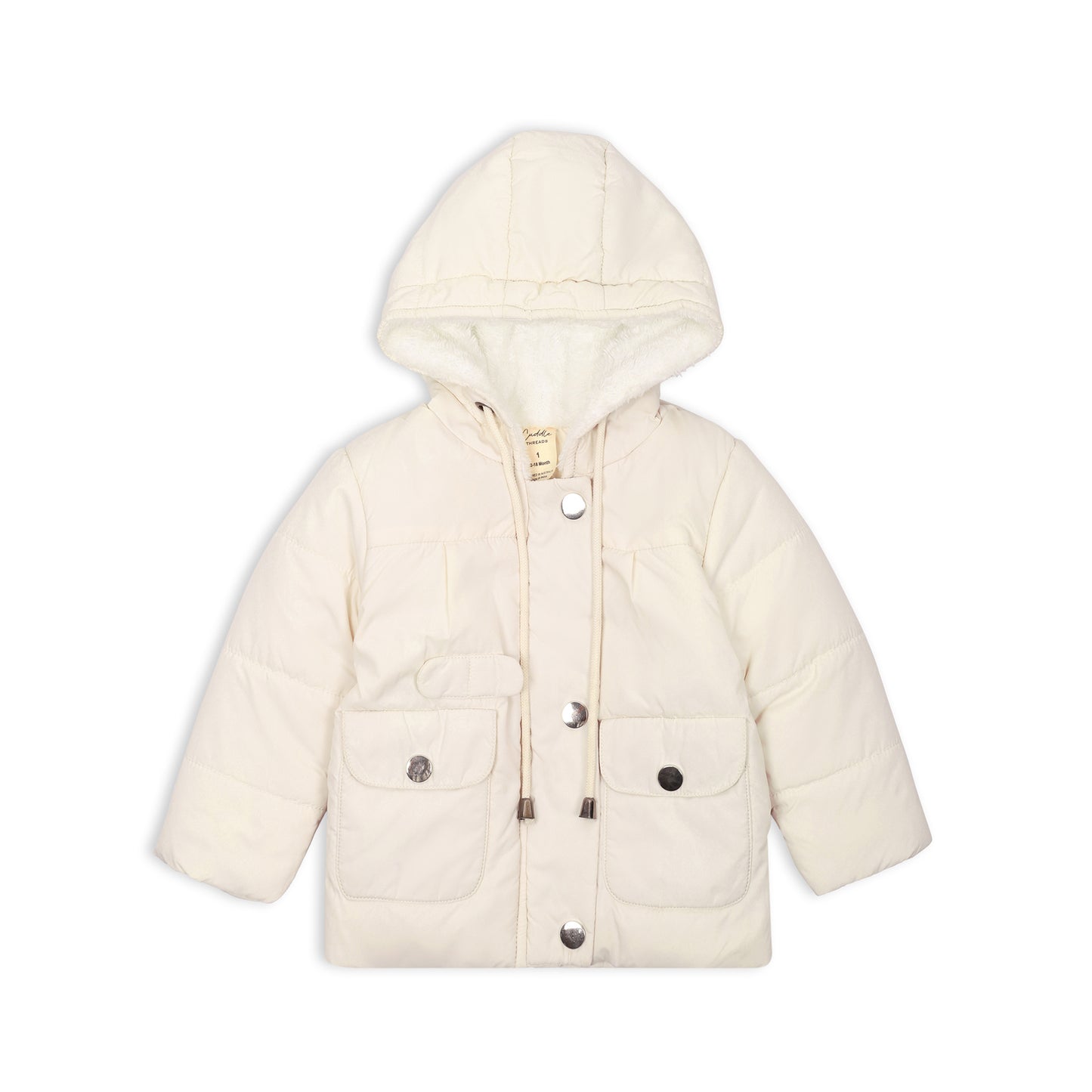 Cream Sherpa Lined Jacket